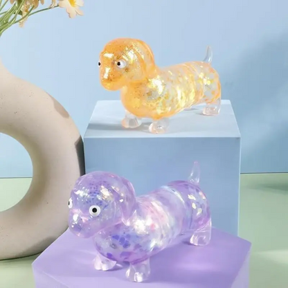 Dachshund Glitter Squishy Stress Ball