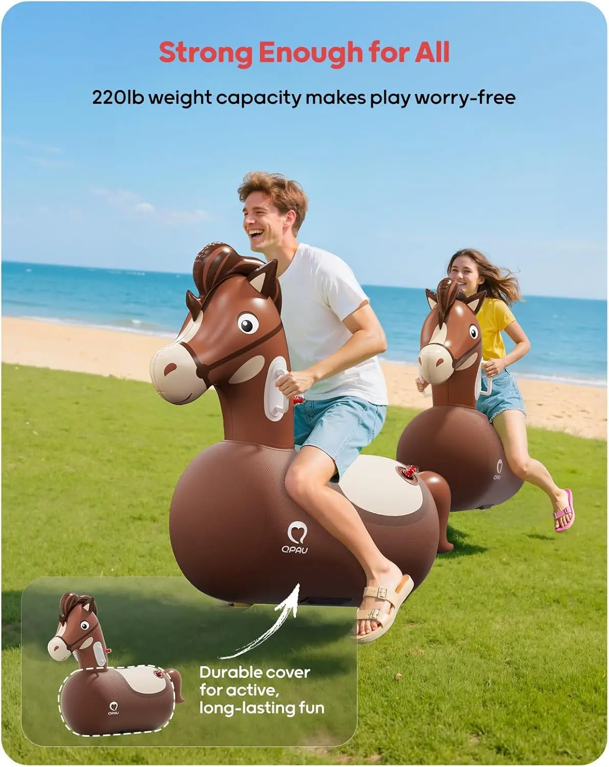 Inflatable Bouncy Animal Hopper Toy