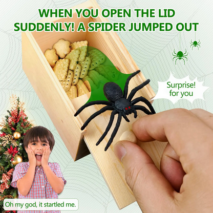 Wooden Spider Prank Box