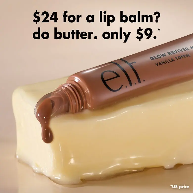 e.l.f. Glow Reviver Melting Lip Balm – High-Gloss Shine & Hydration