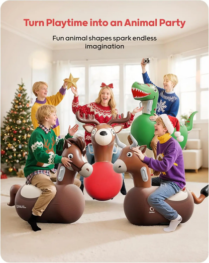 Inflatable Bouncy Animal Hopper Toy